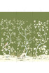 Spring Meadow, printed mural wallpaper by Ariel Okin for Paul Montgomery. Moss panel layout.