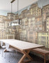 Venice, printed mural wallpaper by Paul Montgomery. Full color modern mural in room.