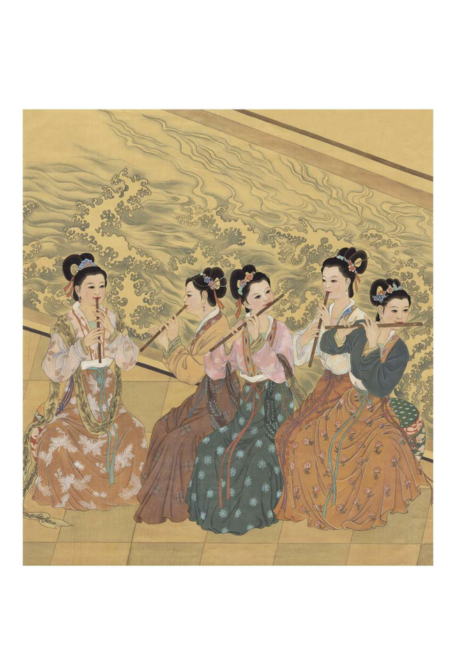 Chinese Flutists | The Mural Source by Paul Montgomery
