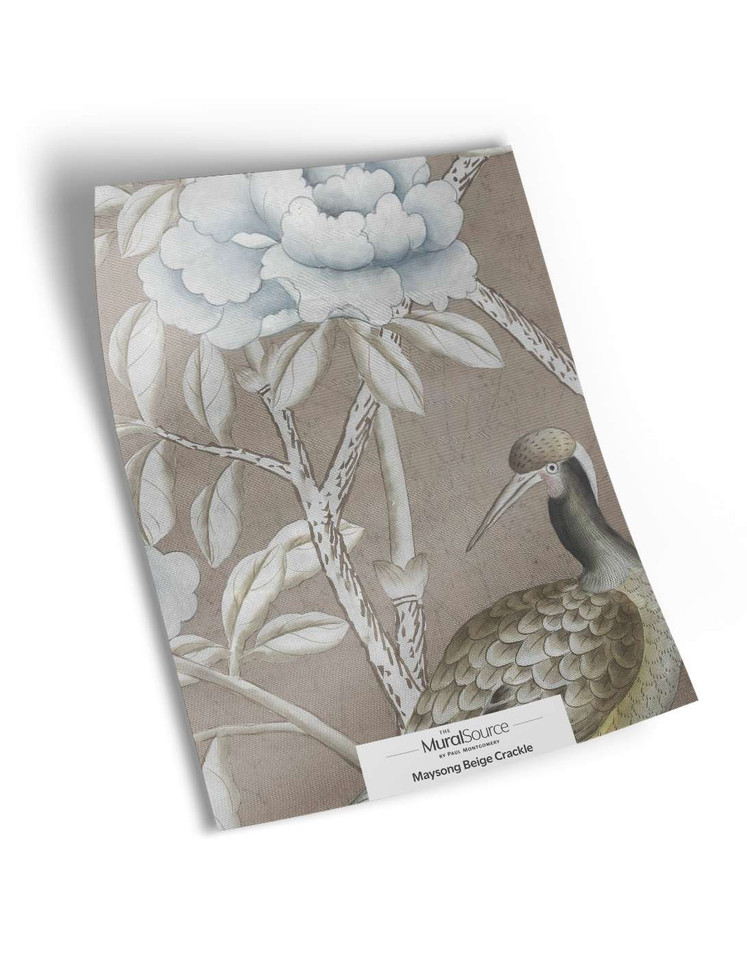 Maysong Beige Crackle Sample | The Mural Source by Paul Montgomery