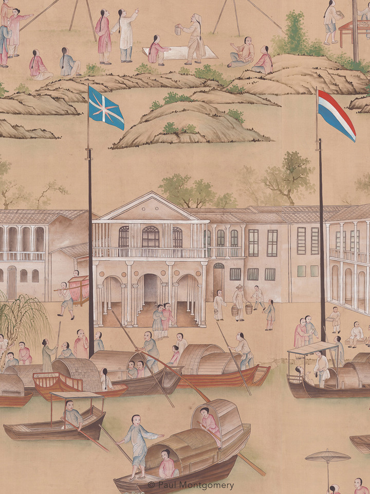 Old Canton Hand-Painted  Original