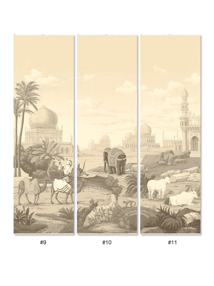 India Sepia Triptych
