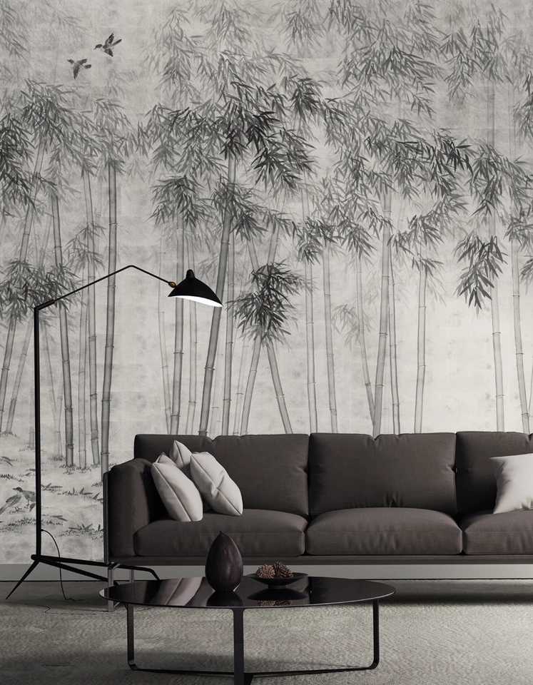 Bamboo in Mist Silver