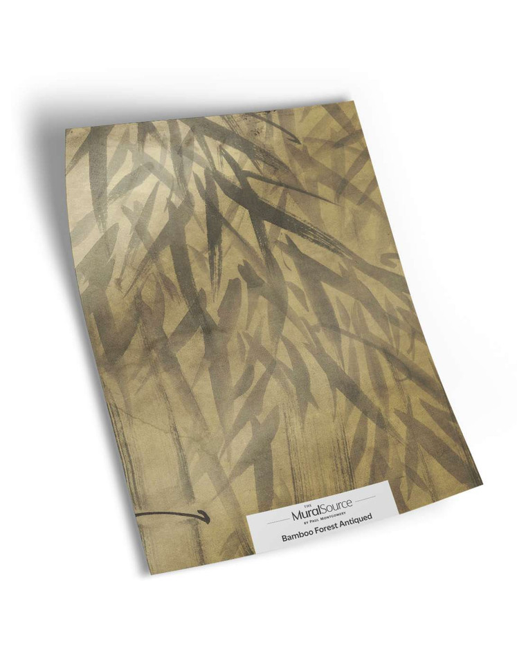 Bamboo Forest Antiqued Sample | The Mural Source by Paul Montgomery