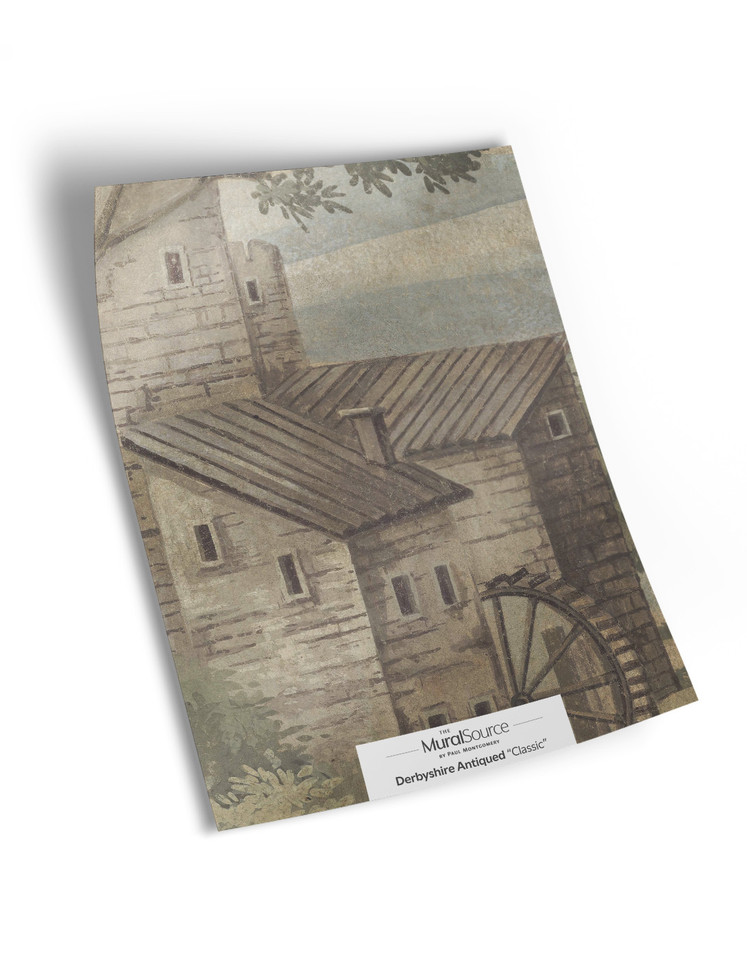 10" x 13" sample of Derbyshire Antiqued; full color panoramic