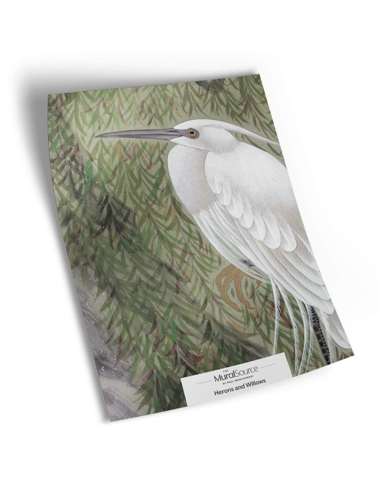 Herons & Willows Sample | The Mural Source by Paul Montgomery