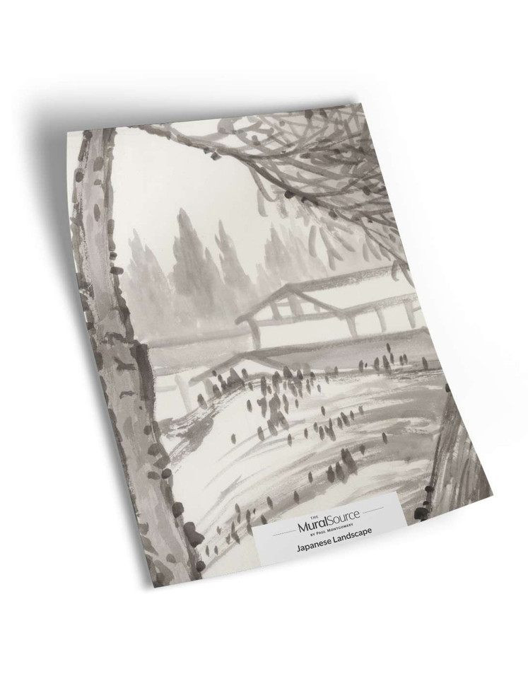 Japanese Landscape Sample | The Mural Source by Paul Montgomery