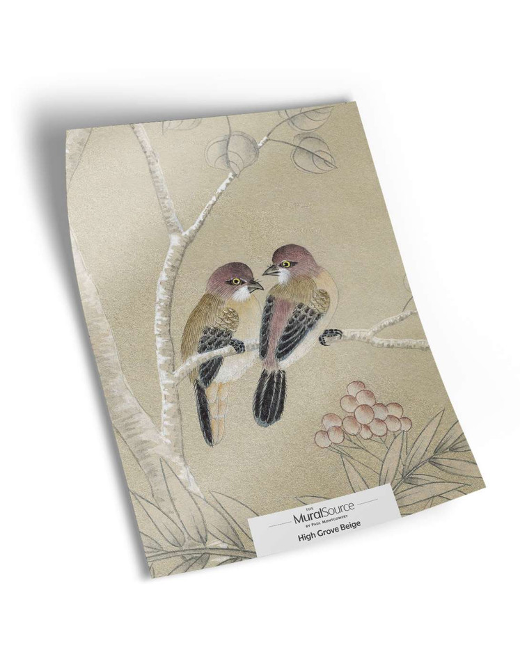 High Grove Beige Sample | The Mural Source by Paul Montgomery