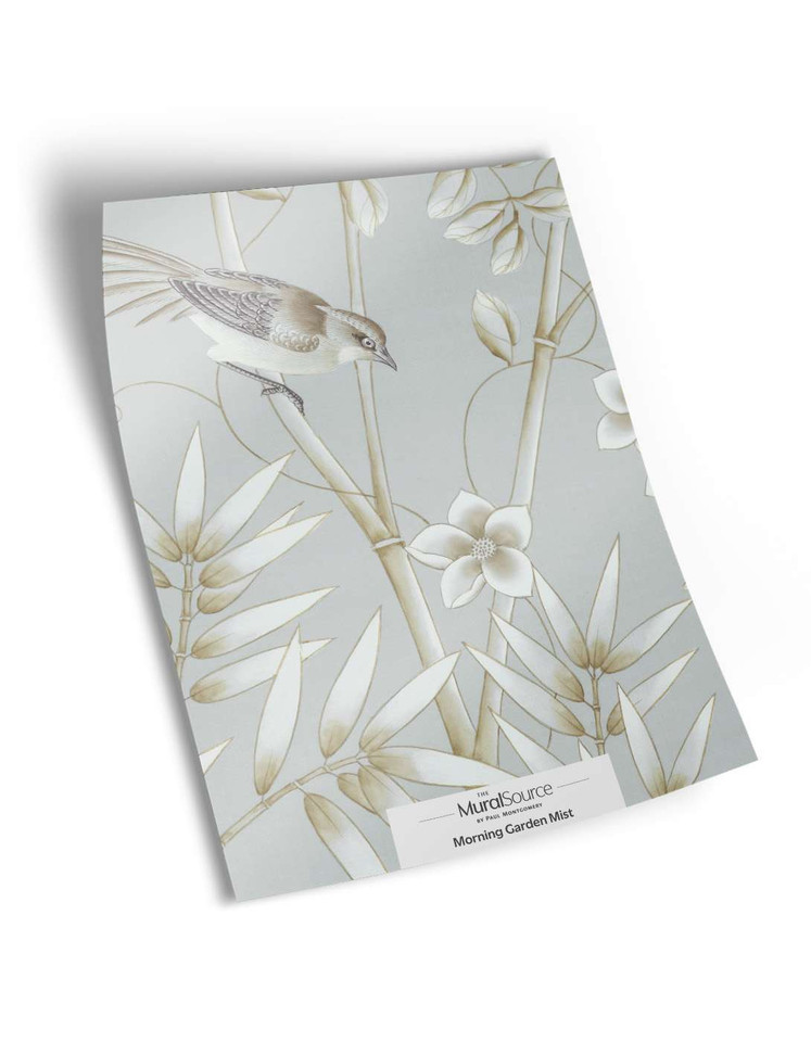 Morning Garden Mist Sample | The Mural Source by Paul Montgomery