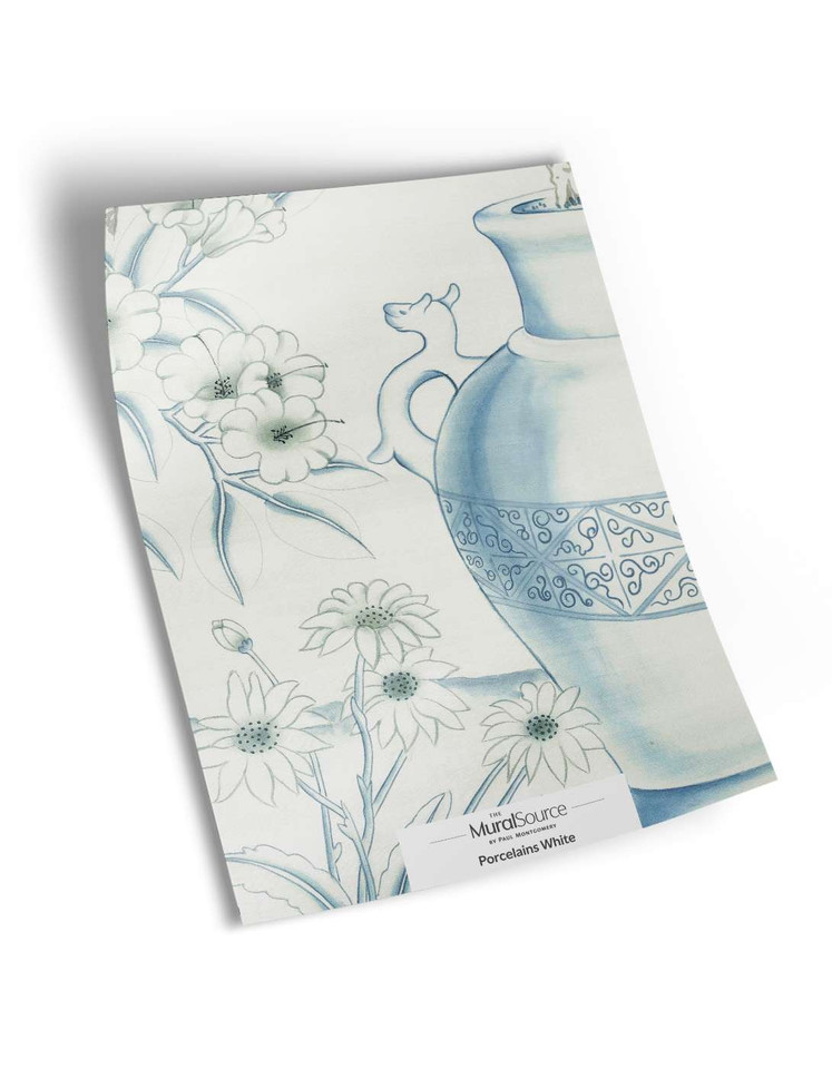 Porcelains White Sample | The Mural Source by Paul Montgomery