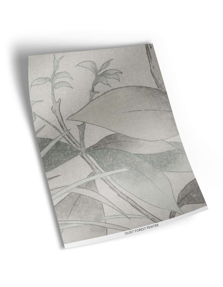 Quiet Forest Pewter Sample | The Mural Source by Paul Montgomery