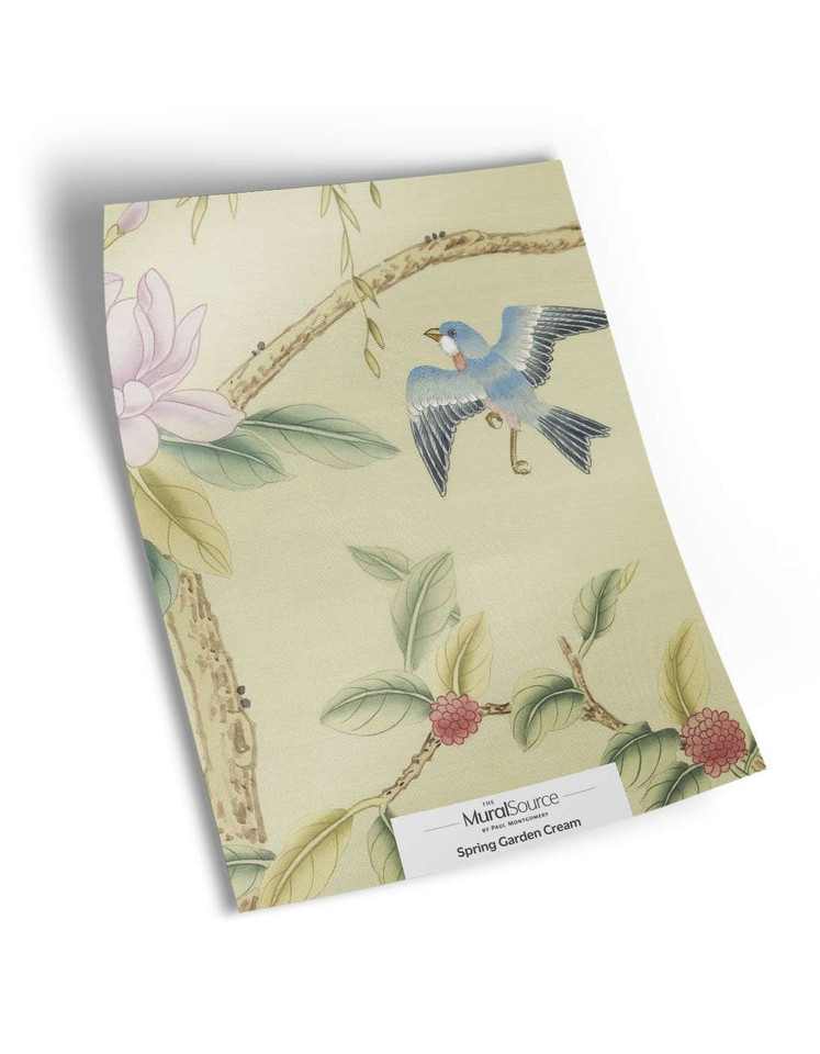 Spring Garden Cream Sample | The Mural Source by Paul Montgomery