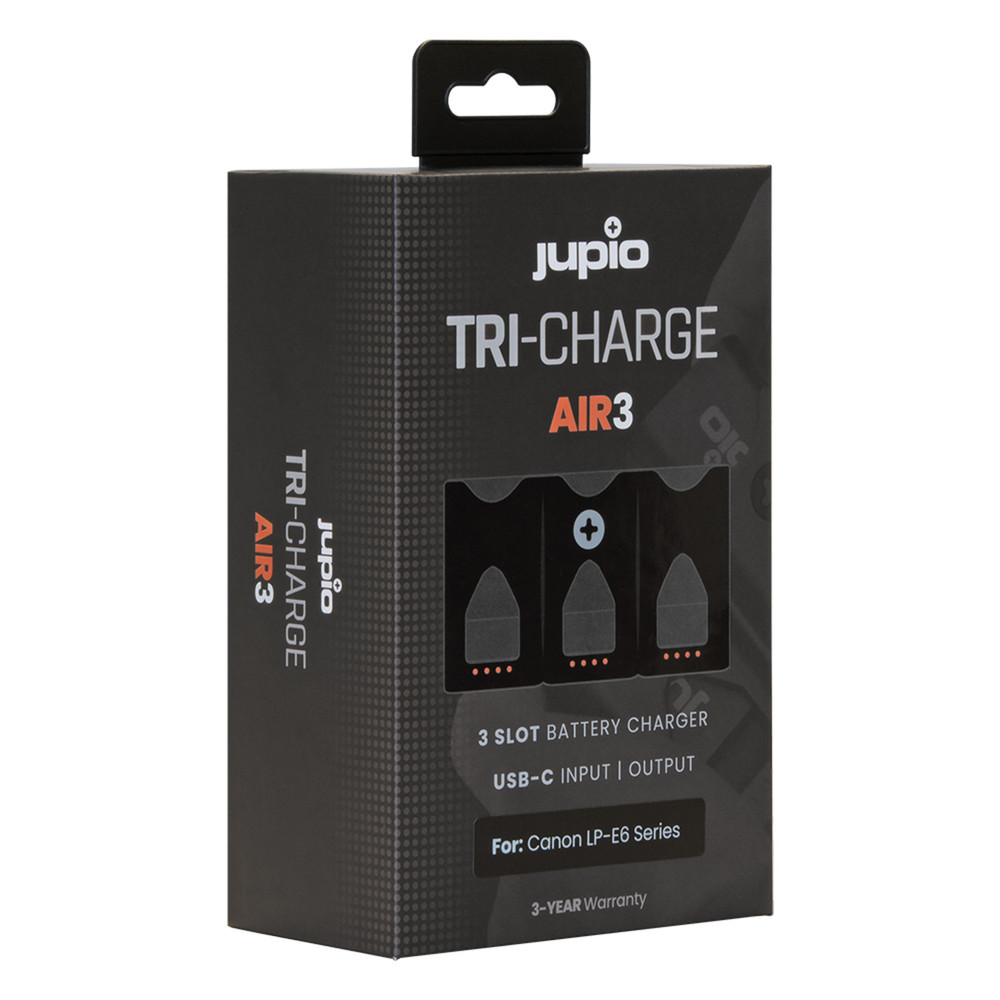 Tri-Charge AIR3 for Canon LP-E6 | Jupio