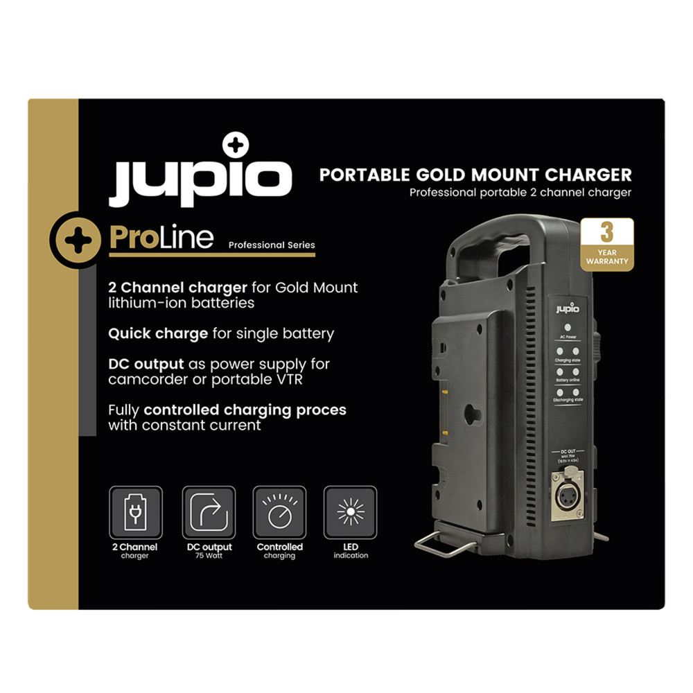 Jupio Portable Gold Mount Charger (Open Box)