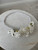 First Holy Communion Pearl & White Rose Floral Headband