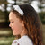 Communion Hairband with cluster lace design