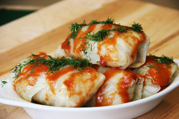 Stuffed Cabbage -Golabki- 2 Rolls w/Sauce