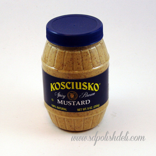 Kosciuszko Spicy Brown Mustard S&D Polish Deli