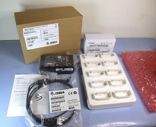 Zebra/GE Mpact MB6000 Cradle 10-Slot Battery Charger w/power supply & cable NEW