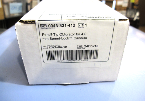 Stryker 343-331-410 Pencil-Tip Obturator for 4.0 mm SpeedLock Brand New MFG 2024