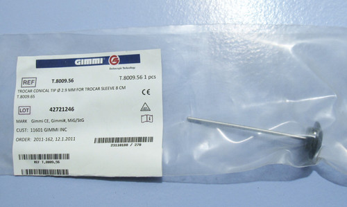 GIMMI T.8009.56 TROCAR CONICAL TIP 2.9 MM FOR TROCAR SLEEVE 8 CM