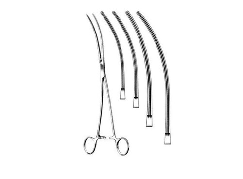 24-1412 Integra Miltex Premium Debakey Clamp, 13", Curved, Jaw Length 4-7/8" NEW