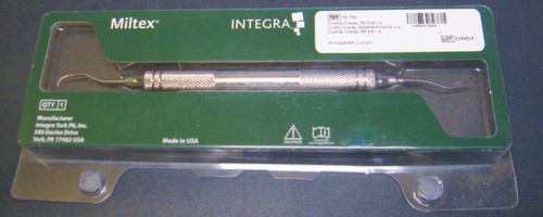Integra Miltex 70-730 Gracey Curette 1-2, Stainless Steel, Double End, #6 Handle
