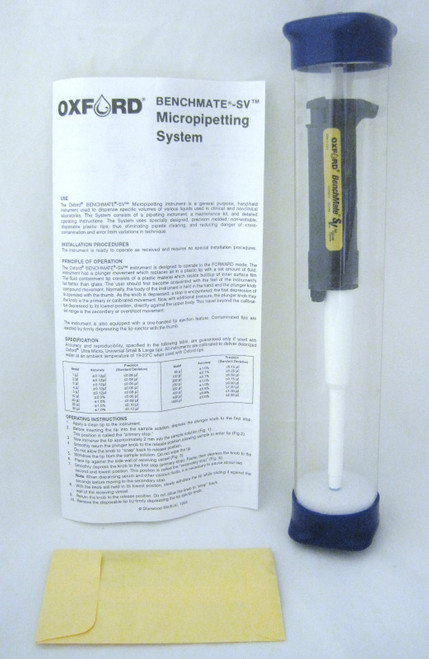 NEW 400uL FIXED VOLUME PIPETTE Oxford BenchMate SV Precision Sampler MADE IN USA