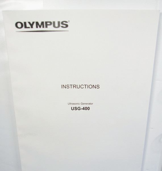 OLYMPUS USG-400 ELECTROSURGICAL GENERATOR INSTRUCTION MANUAL / USER GUIDE