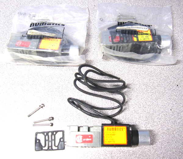 3/LOT Numatics Assy No 226-659 B Solenoid Valve Coil 24VDC 6 Watts, 150 PSIG Max