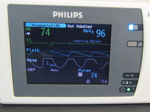 PHILIPS INTELLIVUE X2 MMS M3002A Portable Monitor / Masimo Set, EASI TESTED #B