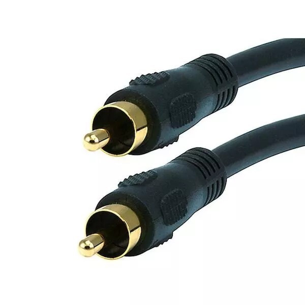 10x LOT! Coaxial Audio/Video RCA Cable 25-Ft Male/Male RG59U 75ohm Monoprice 621