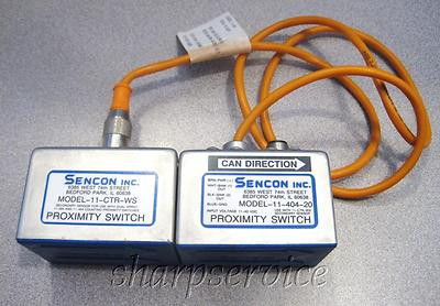 NEW matched pair SENCON Proximity Switch Can Counting Sensor 11-404-20,11-CTR-WS