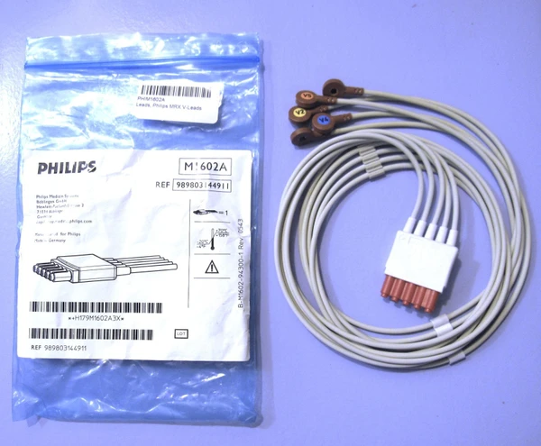 Philips Medizin Systeme MRX V-Leads, REF M1602A 989803144911 OEM, NEW IN PACKAGE
