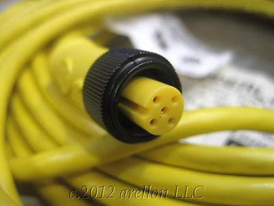 PEPPERL + FUCHS V15-G-YE5M-PVC Straight Micro Cordset 5M,5 Pins, Allied 70093310