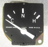 Stewart Warner Temperature Gauge C-N-H 7660P880061-1 FREIGHT TRUCK SEMI 12V gage