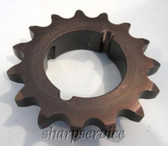 Tri Clover #60 H60BTL15 Single Strand, 15-Teeth Taper Lock Roller Chain Sprocket