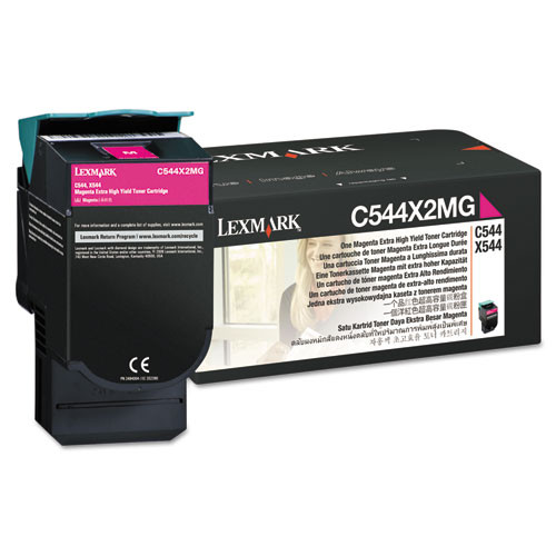 Original Lexmark Magenta Extra High-Yield Toner Cartridge C544X2MG