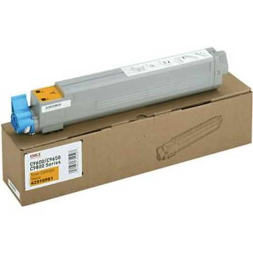 Original OKI 42918981 High-Yield Laser Toner Cartridge for C9650  Yellow