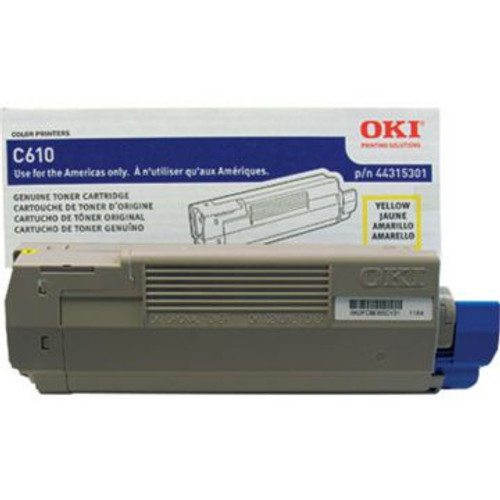 Original OKI 44315301 Laser Toner Cartridge  Yellow