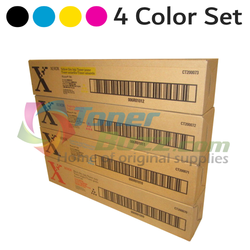 Original Xerox Phaser 790 Black Cyan Magenta Yellow Toner Cartridge 4-Pack 006R01009 006R01010 006R01011 006R01012