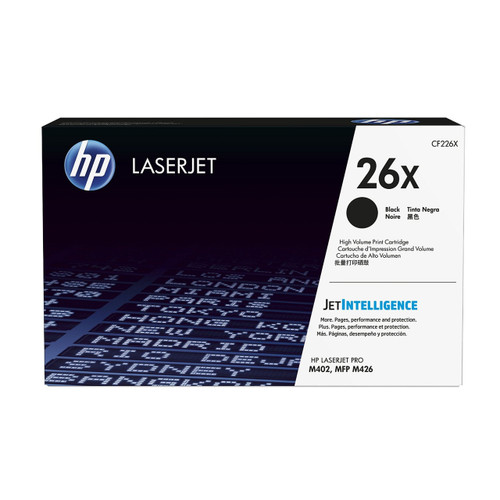 Original HP 26X CF226X Black High-Yield LaserJet Toner Cartridge