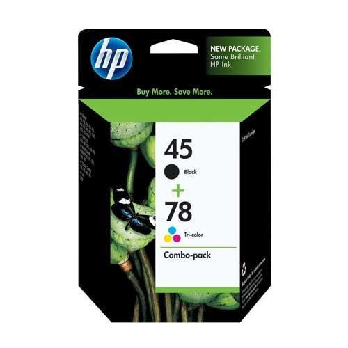 Original HP C8788FN 140 45A 78D Black and Tri-Color Combo-Pack