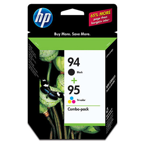 Original HP C9354FN 140 94 95 5740 Black and Tri-Color Combo-Pack