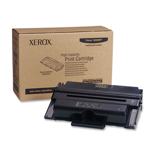 Original Xerox 108R00795 High-Capacity Laser Toner Cartridge for Phaser 3635MFP Black Original Xerox 108R00795 High-Capacity Laser Toner Cartridge for Phaser 3635MFP Black