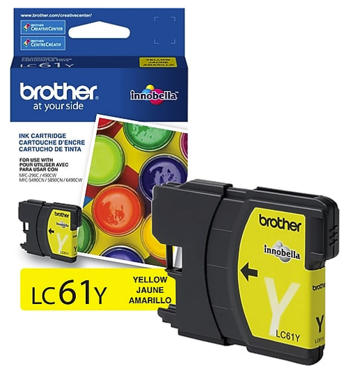 Original Brother LC-61 Yellow Ink Cartridge