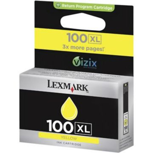 Original Lexmark #100XL 14N1071 Return Program High-Yield Inkjet Cartridge  Yellow Original Lexmark #100XL 14N1071 Return Program High-Yield Inkjet Cartridge  Yellow