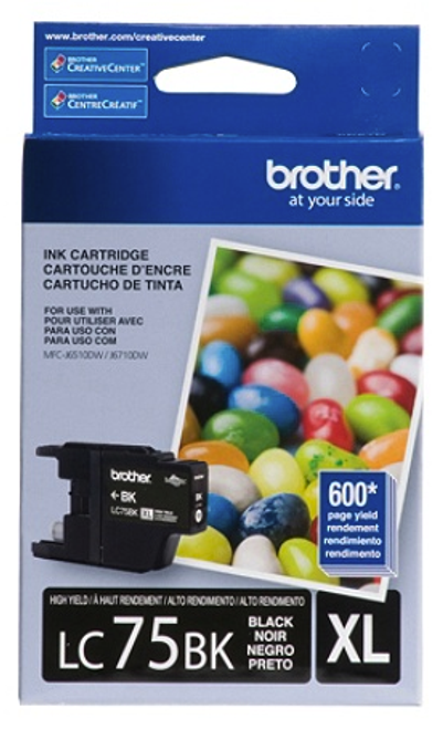 Original Brother LC-75 Black Ink Cartridge Original Brother LC-75 Black Ink Cartridge