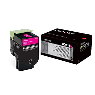 Original Lexmark 80C0S30  800s3 Magenta Toner Unison