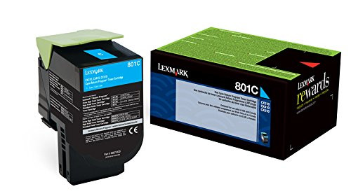 Original Lexmark 80C10C0  801c Cyan Return Program  Unison
